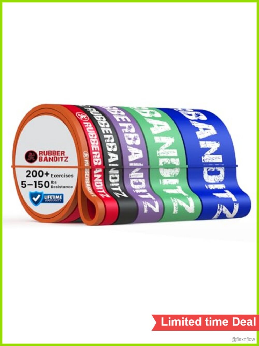 Resistance Bands Combo Pack for Pull Ups, Strength Training, Stretching